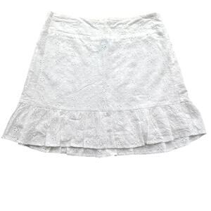 Kendall & Kylie Eyelet Floral Mini Skirt Women’s Size Small Coquette